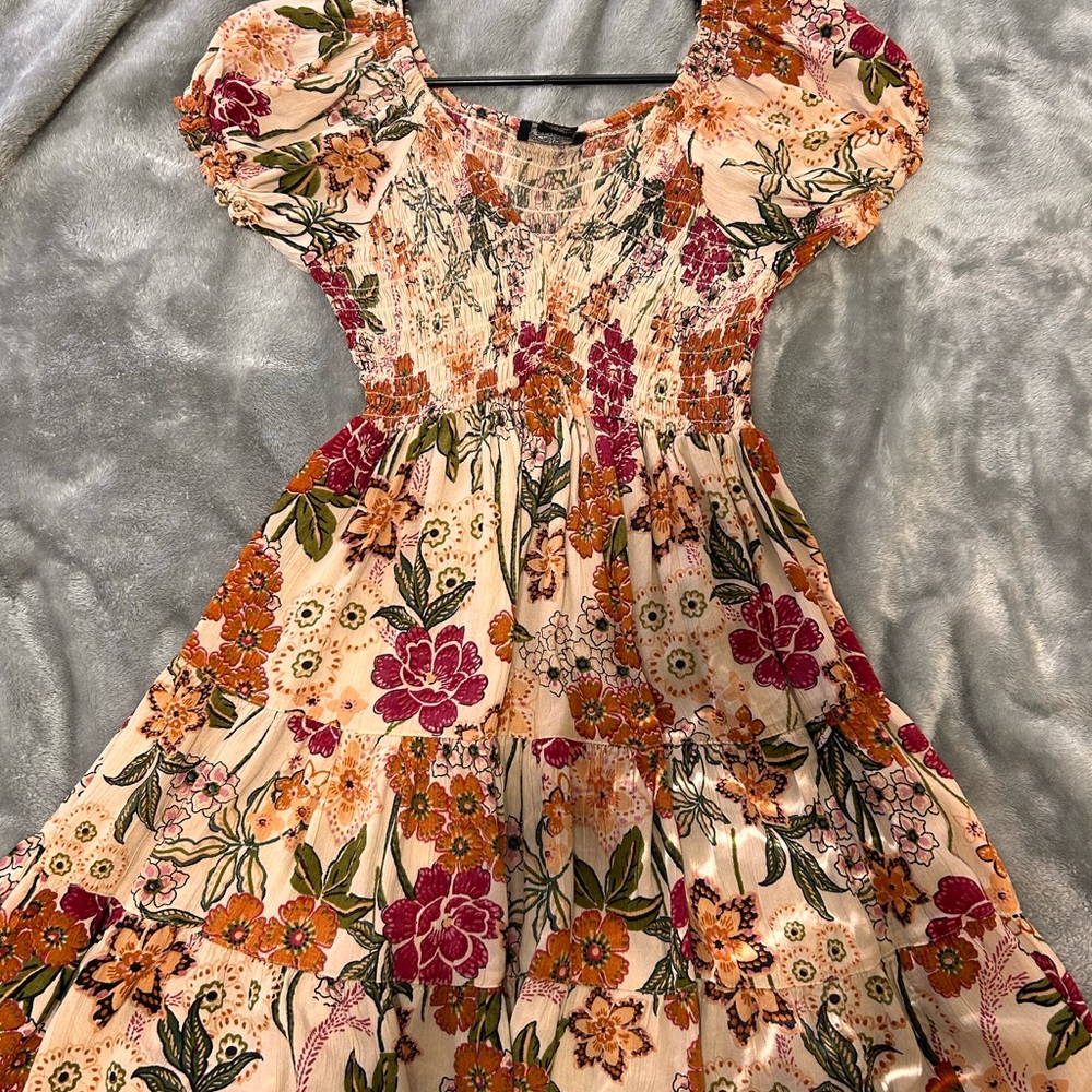 Floral Puff Sleeve Dress